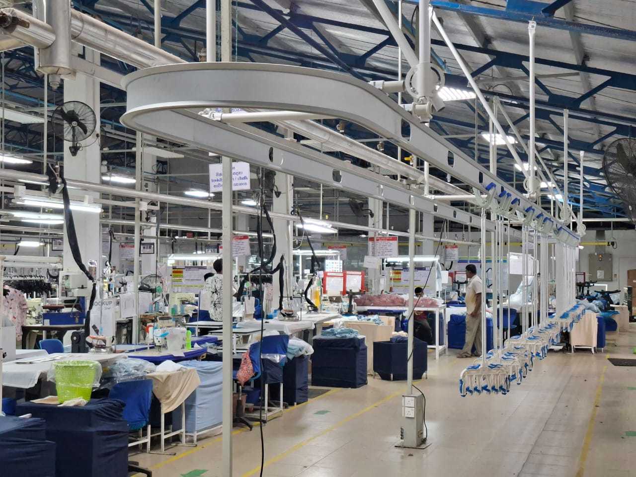 Последние блоги о компании Монтаж подвесной конвейерной системы в процессе